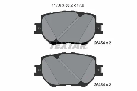 Тормозные колодки LEXUS IS ''F''13>> TEXTAR 2645401