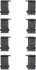 Монтажный кол-т тормозов. колодок DAIHATSU/MITSUBISHI Terios/Galant/Lancer "F "95>> TEXTAR 82031200 (фото 1)