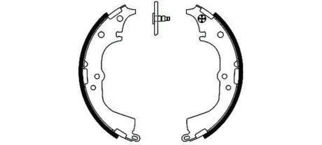 Тормозные колодки барабанные TOYOTA Hiace/Hilux "89-06 TEXTAR 91050900
