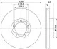 Диск тормозной FORD Transit "F D=308mm "13>> TEXTAR 92274303 (фото 1)