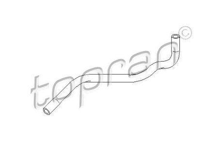 Шланг резиновый сист. охлаждения. TOPRAN / HANS PRIES 103002