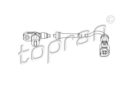 Датчик ABS TOPRAN / HANS PRIES 112227