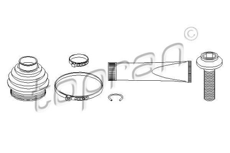 Пыльник шруса TOPRAN / HANS PRIES 113007