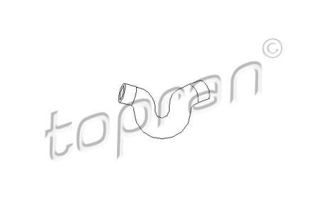 Шланг радиатора (система охлаждения) TOPRAN / HANS PRIES 205711