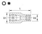 Насадка E-TORX 1/4" Toptul BAED0805 (фото 2)