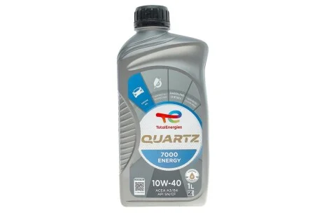 Олива моторна Quartz 7000 Energy 10W40 (1 Liter) TOTAL 214112
