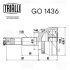 Шрус Nissan Almera N16 (00-) 1.8i ABS (н25/вн23/abs44) (наруж.) (GO 1436) Trialli GO1436 (фото 3)