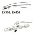 Щетка стеклоочистителя каркасная задняя 300мм ExactFit Rear Ford Kuga II, Seat Leon (10-) (B) TRICO Trico EX304 (фото 4)