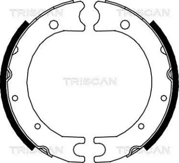 Комплект тормозных колодок, Стояночный тормоз TRISCAN 810013036