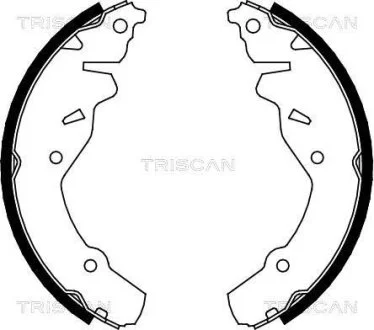 Комплект тормозных колодок TRISCAN 810080002
