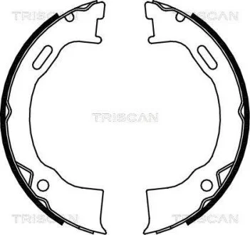 Комплект тормозных колодок, Стояночный тормоз TRISCAN 810080006