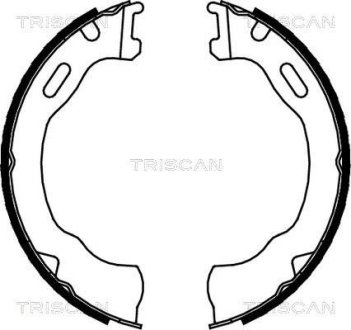 Комплект тормозных колодок, Стояночный тормоз TRISCAN 810080007