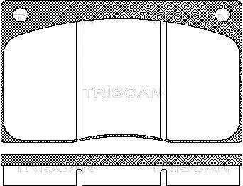Колодки тормозные передние (невент. диски) discovery TRISCAN 811010799
