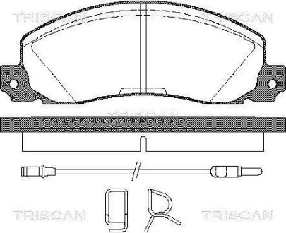 Колодки тормозные передние TRISCAN 811025846