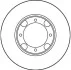 Диск тормозной (1 шт.).) HYUNDAI Accent/Excel/Pony/Pony XP/S-Coupe/Verna TRW DF1958 (фото 2)