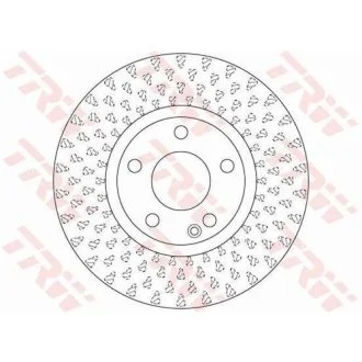 Диск тормозной (1 шт.).) MERCEDES A(W176)/ B(W246) "F D=295mm "12>> TRW DF6501