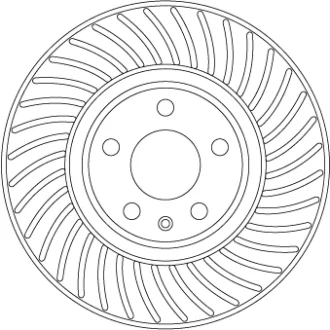 Гальмівний диск TRW DF6950S