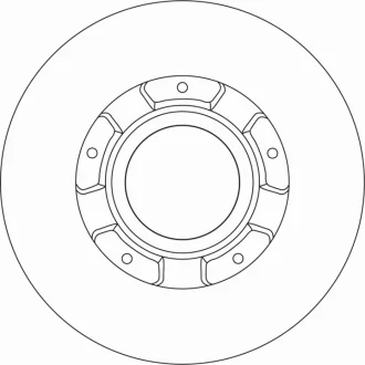 Диск тормозной (1 шт.).) FORD Transit "R D=308mm "12>> TRW DF6963S