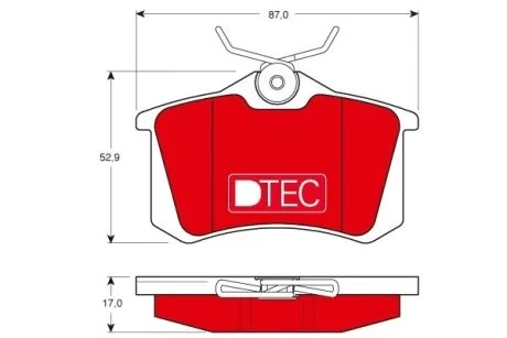 Тормозные колодки дисковые AUDI/CITROEN/FORD/PEUGEOT/SEAT/SKODA/VW TRW GDB1330DTE