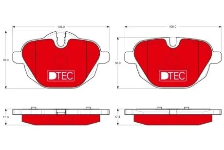 Гальмівні колодки, дискові TRW GDB1840DTE