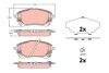 Тормозные колодки дисковые TOYOTA Corolla/Yaris Cross "F "19>> TRW GDB2349 (фото 1)
