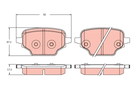 Гальмівні колодки TRW GDB2410