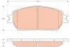 Комплект тормозных колодок из 4 шт. дисков TRW GDB3612 (фото 1)