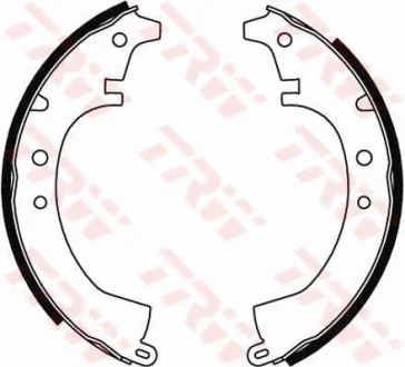 Тормозные колодки барабанные DAIHATSU - TOYOTA Charmant/Carina/Celica/Chaser/Corolla/Corolla Coupe/C TRW GS8047