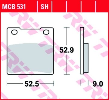 Гальмівна колодка (диск) TRW MCB531
