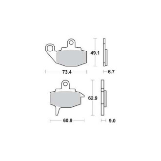 Тормозная колодка (диск) TRW MCB573