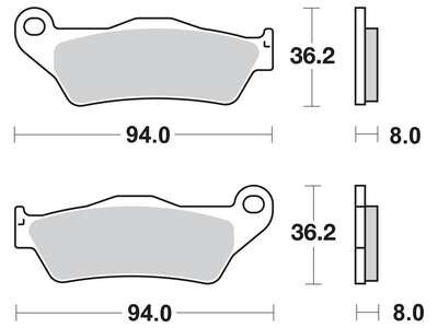 Гальмівна колодка (диск) TRW MCB648