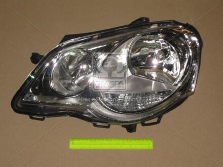 Фара левая VW Polo (05-) с корректором TYC 20A730052B