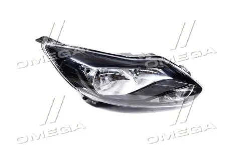 Фара правая с моторчиком Ford Focus II (11-14) H1/H7 черная TYC 20C569A52B