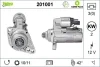 Стартер (12В, 2кВт, відновлений) AUDI A3, TT SEAT ALTEA, ALTEA XL, CORDOBA, IBIZA III, IBIZA IV, IBIZA IV SC, LEON, TOLEDO III SKODA FABIA I, FABIA I PRAKTIK, FABIA II, OCTAVIA II 1.4-2.0D 10.99- Valeo 201001 (фото 1)