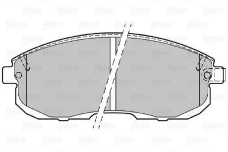 Тормозные колодки дисковые FIAT/NISSAN Punto/Cube/Juke/Maxima/Pulsar/Teana/Tiida "1,1-3,5 "F "93>> Valeo 301011