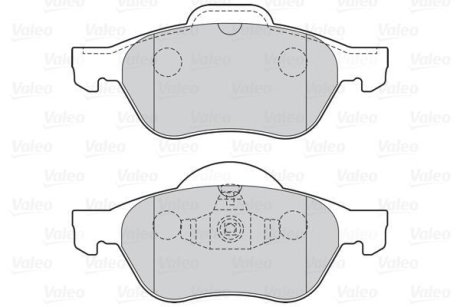 Гальмівні колодки дискові VAG/RENAULT A1/A3/Megane/Scenic/Fabia/Octavia/Bora/Golf "1,0-2,0 "F "96>> Valeo 301026