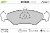 Тормозные колодки дисковые FORD/MAZDA Fiesta/Escort/121 "1,0-1,8 "F "89-08 Valeo 301043 (фото 1)