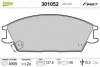 Тормозные колодки дисковые HYUNDAI Accent/Getz/Lantra/Pony/SCoupe "1,1-1,6 "F "89-10 Valeo 301052 (фото 1)