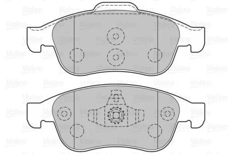 Гальмівні колодки дискові DACIA/RENAULT Dokker/Duster/Lodgy/Captur/Megane/Scenic "1,2-2,0 "F "08>> Valeo 301059