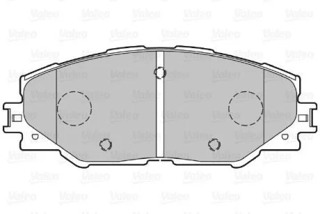 Гальмівні колодки дискові TOYOTA Auris/Prius/Rav4 "1,8-2,5 "F "06>> Valeo 301078