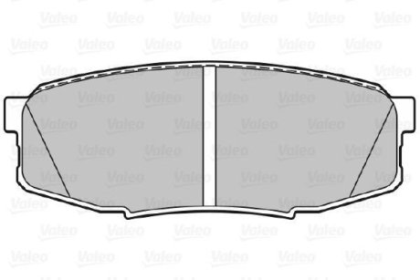 Тормозные колодки дисковые TOYOTA LandCruiser200 "4,5-4,7 "R "08>> Valeo 301340