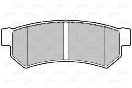 Тормозные колодки дисковые CHEVROLET Lacetti/Nubira "1,4-2,0 "R "05-11 Valeo 301343
