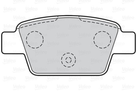 Тормозные колодки дисковые ALFA/FIAT/LANCIA Mito/Bravo/Multipla/Stilo/Delta "1,2-2,4 "R "99>> Valeo 301633