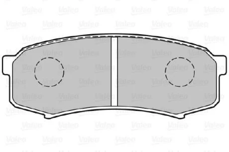Тормозные колодки дисковые MITSUBISHI/TOYOTA Pajero/LandCruiser/Prado "2,4-4,5 "R "84>> Valeo 301777