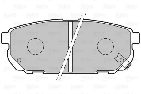 Гальмівні колодки дискові KIA Sorento "2,4-3,5 "R "02>> Valeo 301823
