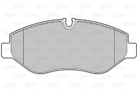 Тормозные колодки дисковые MB/VW Sprinter/Viano/Vito/Crafter "1,8-3,7 "F "03>> Valeo 301882