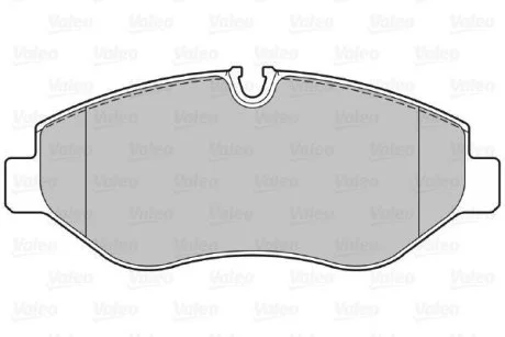 Гальмівні колодки дискові MB/VW Sprinter/Viano/Vito/Crafter "1,8-3,7 "F "03>> Valeo 301882