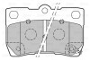 Гальмівні колодки дискові LEXUS GS/IS "2,2-4,3 "R "05-13 Valeo 301888 (фото 1)