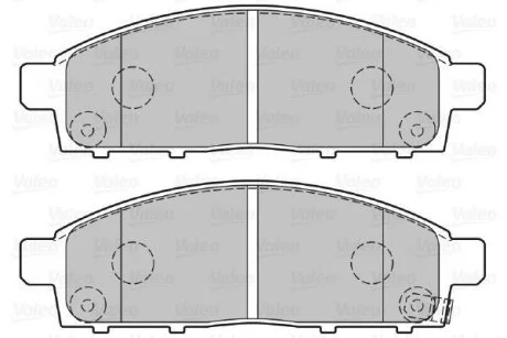 Тормозные колодки дисковые MITSUBISHI L200 "2,4-2,5 "F "05>> Valeo 301893
