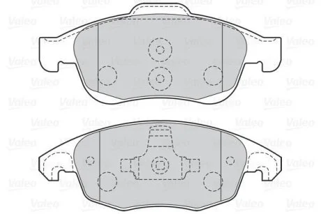 Гальмівні колодки дискові CITROEN/PEUGEOT Berlingo/C4/DS4/5008/Partner "1,2-1,8 "F "06>> Valeo 301997